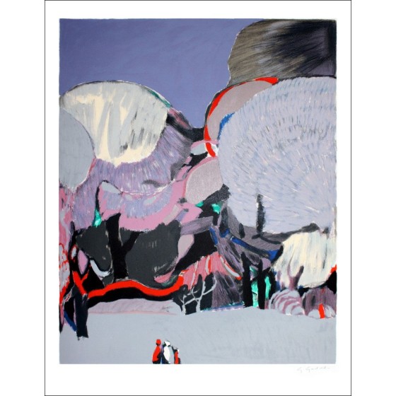 Gabriel Godard - Original-Lithographie "Der verzauberte Garten"