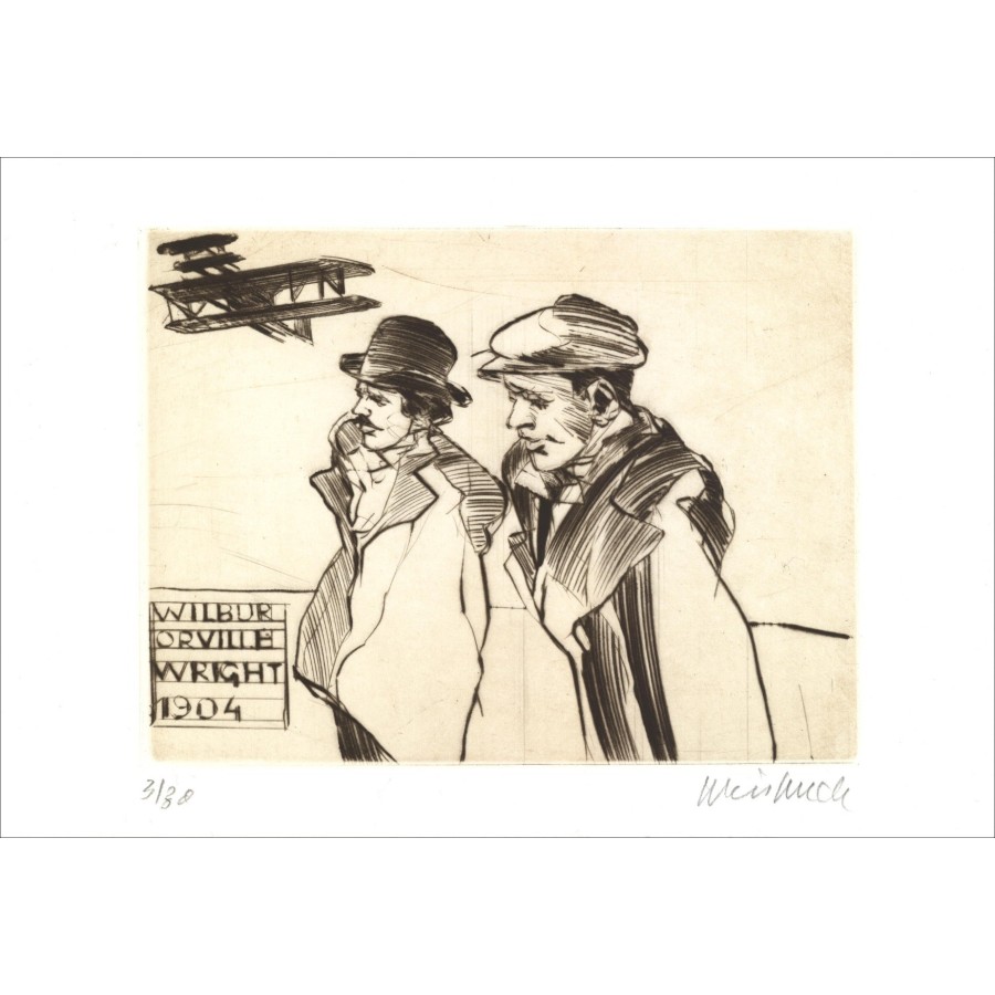 Comprar Grabado original Wright Brothers Claude Weisbuch 2004