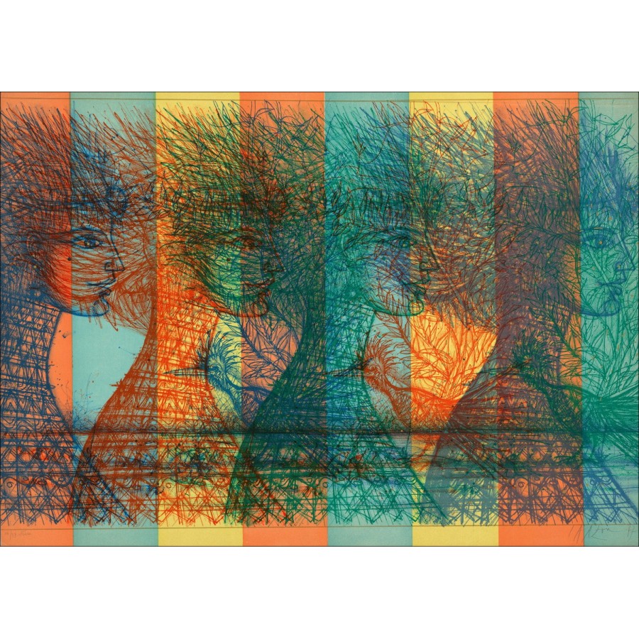 Acheter Jean CARZOU Lithographie Originale Frise1975