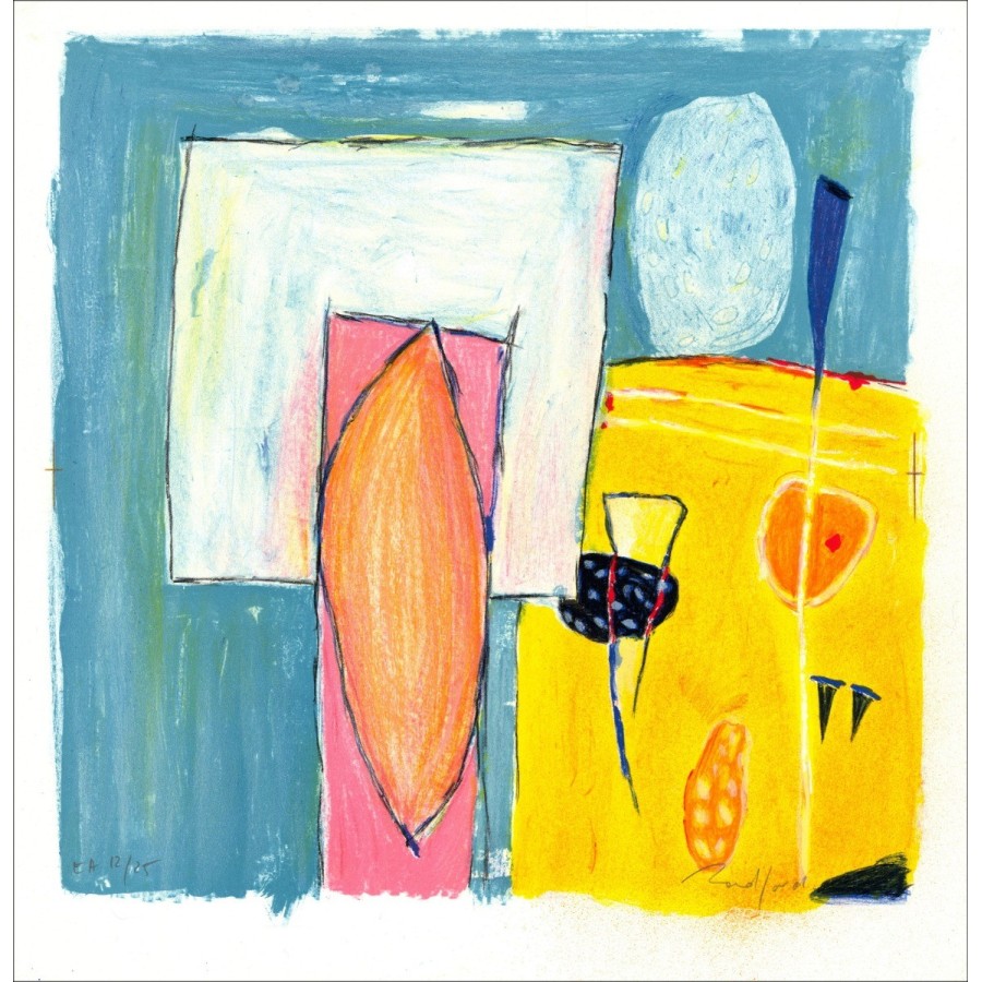 Robert Radford - Originele Litho "Samenstelling 01" 52x53cm