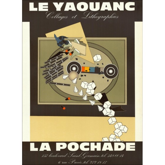 Alain Le Yaoupass - Litografia "Galleria fiera La Pochade, Parigi" 73x53cm - 1973