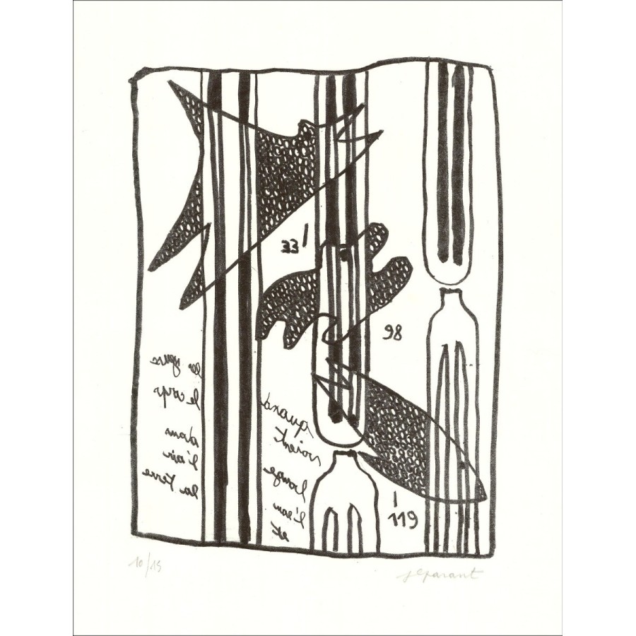 Jean-Luc Paranten - Originele Litho "Wanneer ogen zien ..." 55x35cm - 2013