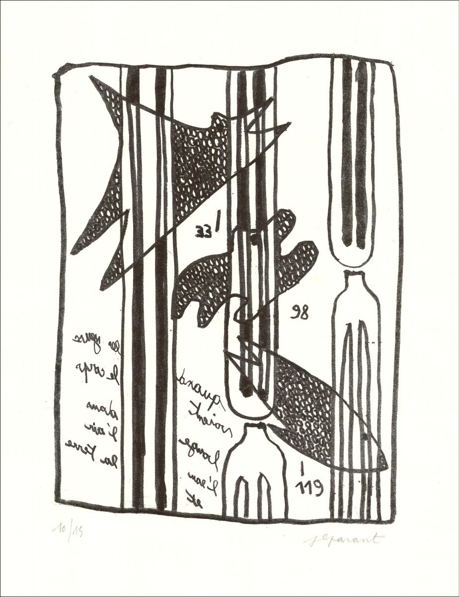 Jean-Luc-Alter - Original-Lithographie "Wenn Augen sehen ..." 55x35cm - 2013