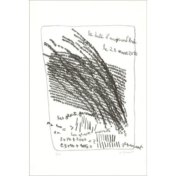 Jean-Luc Paranten - Originele Litho "Open Eyes" 57x38cm - 2013