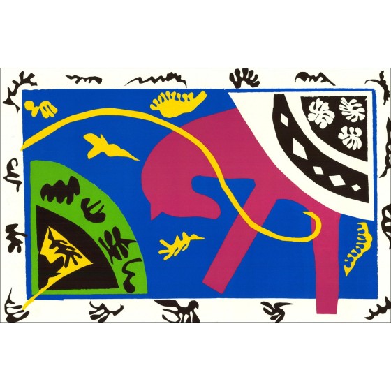 Acquista la litografia jazz, il cavallo rosa del Matisse del 2005
