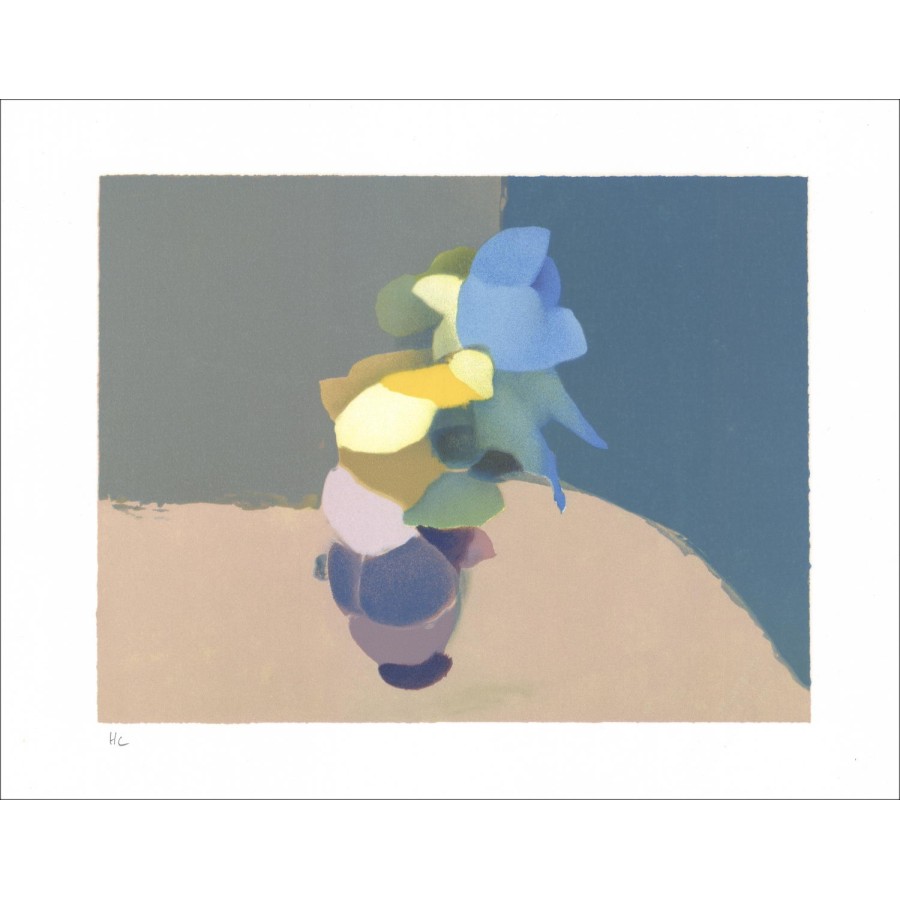 Alfred DEFOSSEZ - Original Lithograph "Blue Intimacy" 38x49cm - Out of Commerce