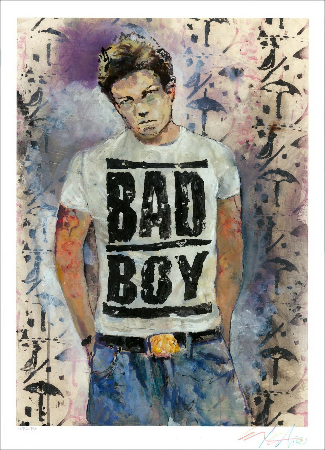 Koop Lithografie Charlelie Couture - Bad Boy, Arthur Rimbaud