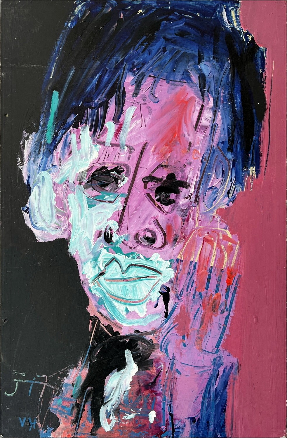 Kaufen Sie Jean Michel Basquiat eine ursprüngliche Malerei von Victor Hash
