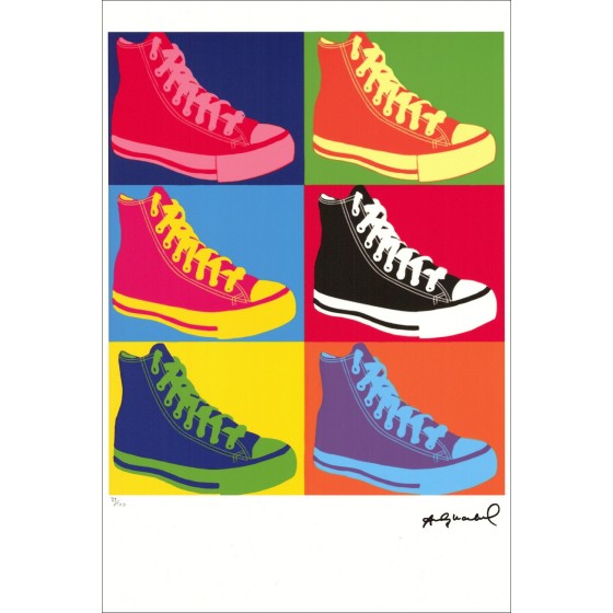 Andy Warhol - Silkscreen "Converse" 57x39cm - 1995