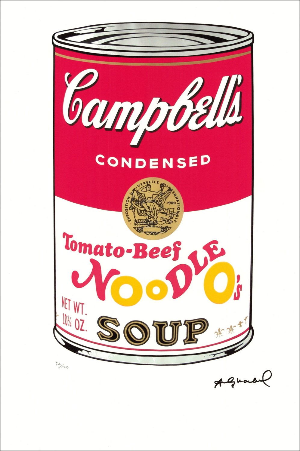 "Campbells Suppe I" von Andy Warhol - signierter Siebdruck