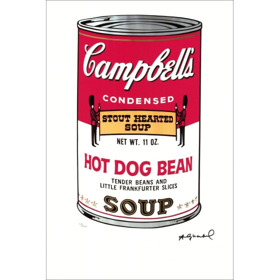 "Campbell's soep II" door Andy Warhol - Ondertekend zeefdruk