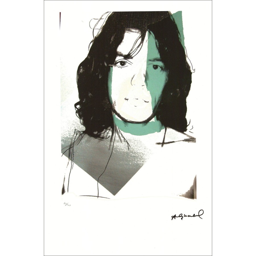 Andy WARHOL - Sérigraphie "Mick Jagger I" 57x39cm - 1995