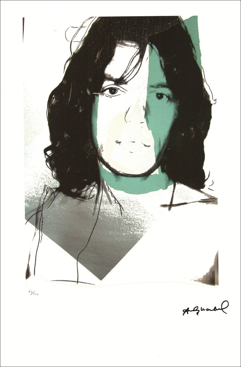 Andy WARHOL - Pantalla "Mick Jagger I" 57x39cm - 1995