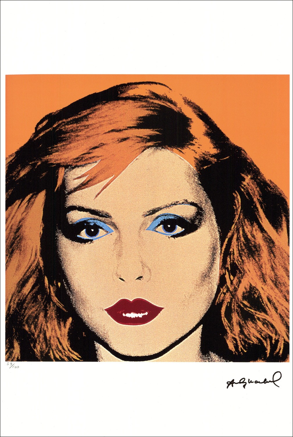 Andy Warhol - Siebdruck "Debbie Harry I" 57x39cm - 1995