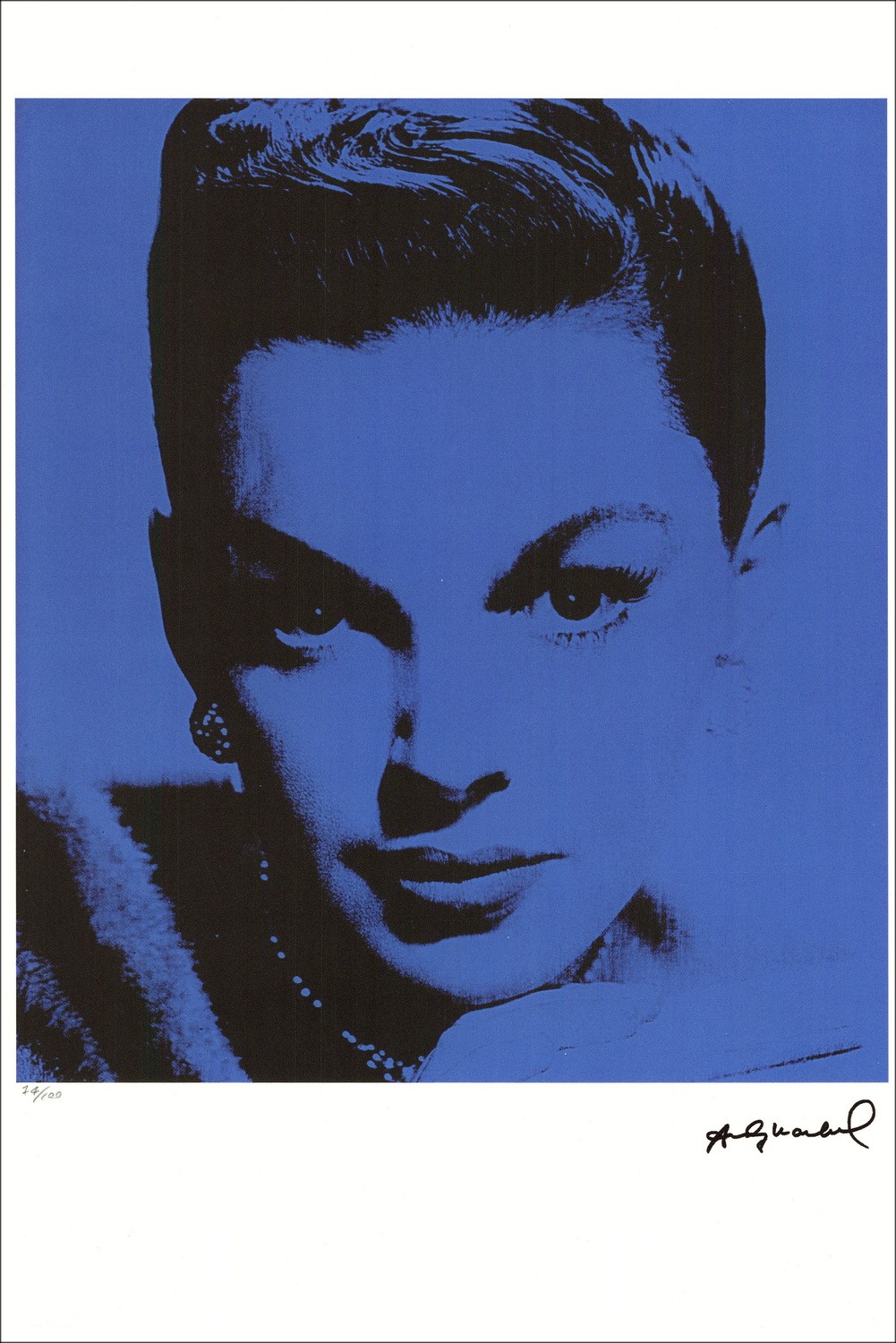 "Judy Guirland I" por Andy Warhol - Impresión de pantalla firmada