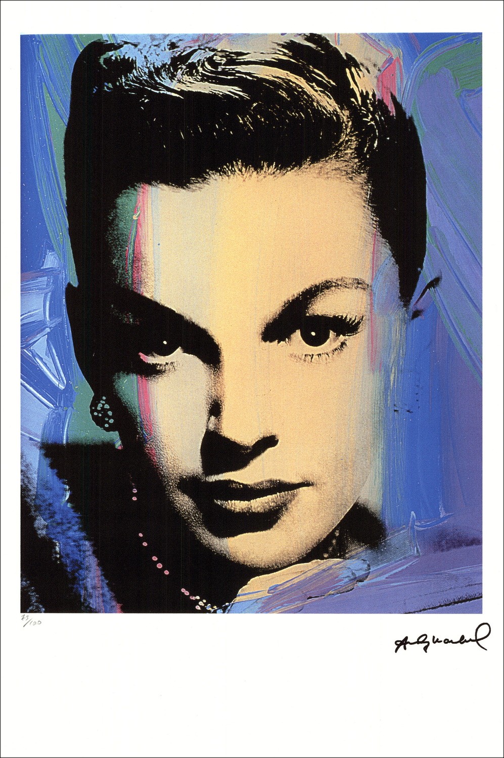Andy Warhol - "Judy Garland II" - Schermo firmato