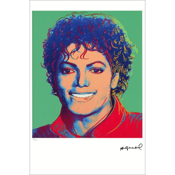 "Michael Jackson" von Andy Warhol - signierter Siebdruck