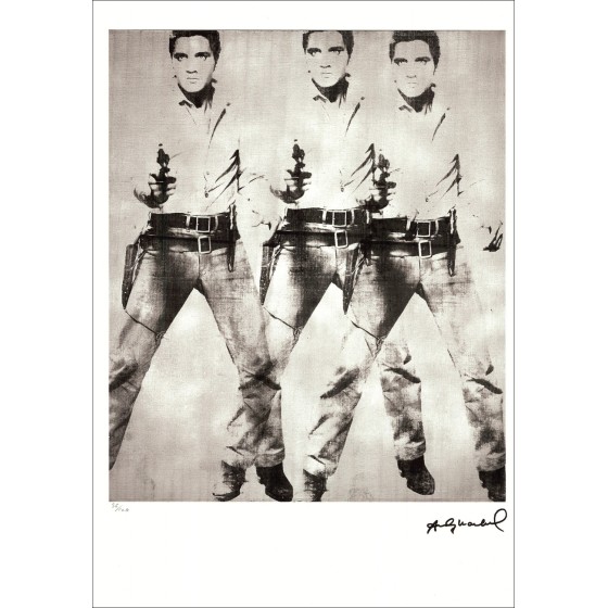 Andy Warhol - ScreenPrint "Elvis Triple" 57x39cm - 1995