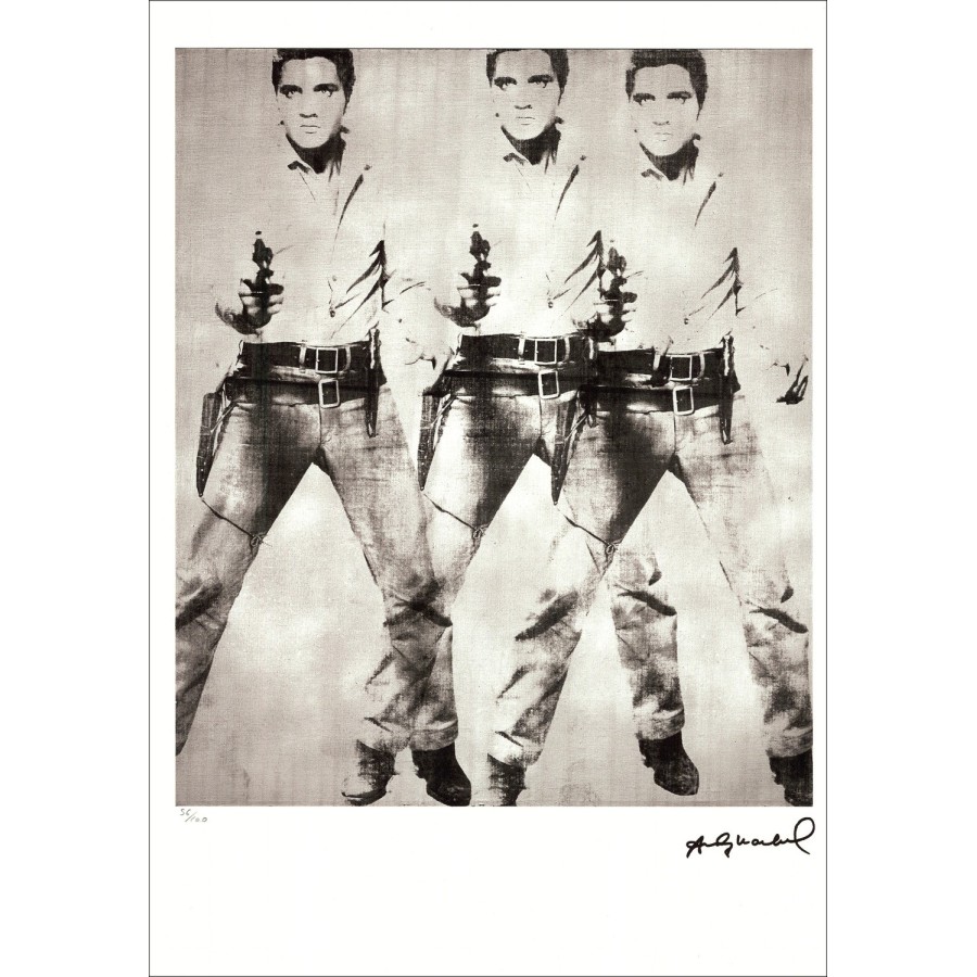 Andy Warhol - ScreenPrint "Elvis Triple" 57x39cm - 1995