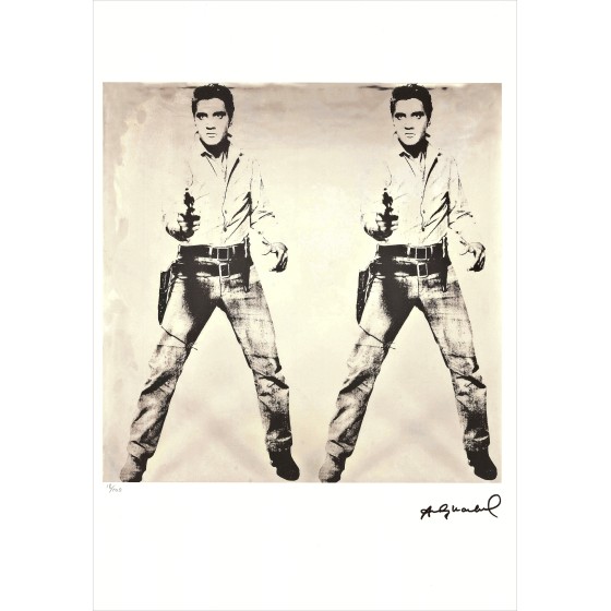 Andy Warhol - ScreenPrint "Elvis Double" 57x39cm - 1995