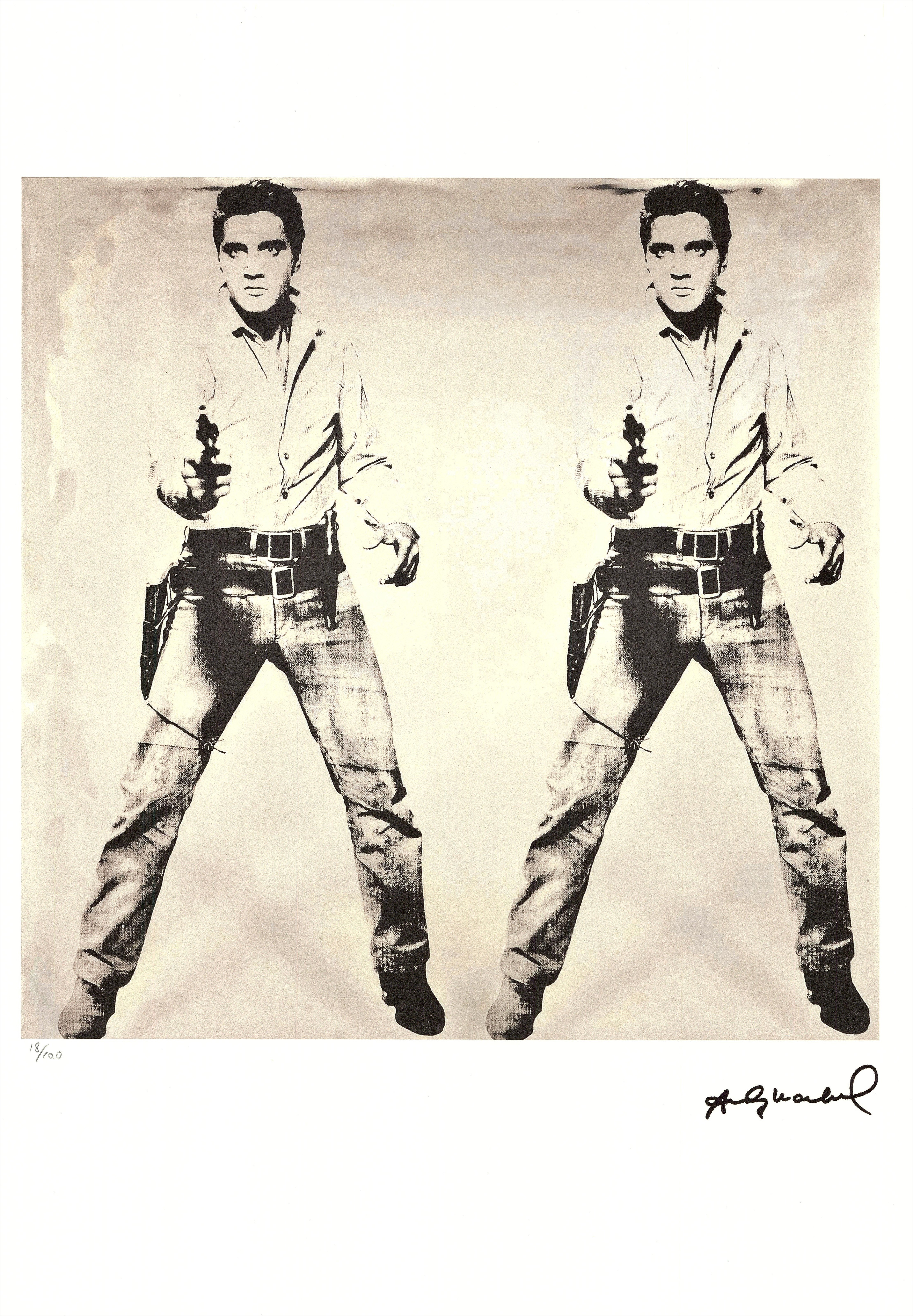 Andy Warhol - ScreenPrint "Elvis Double" 57x39cm - 1995