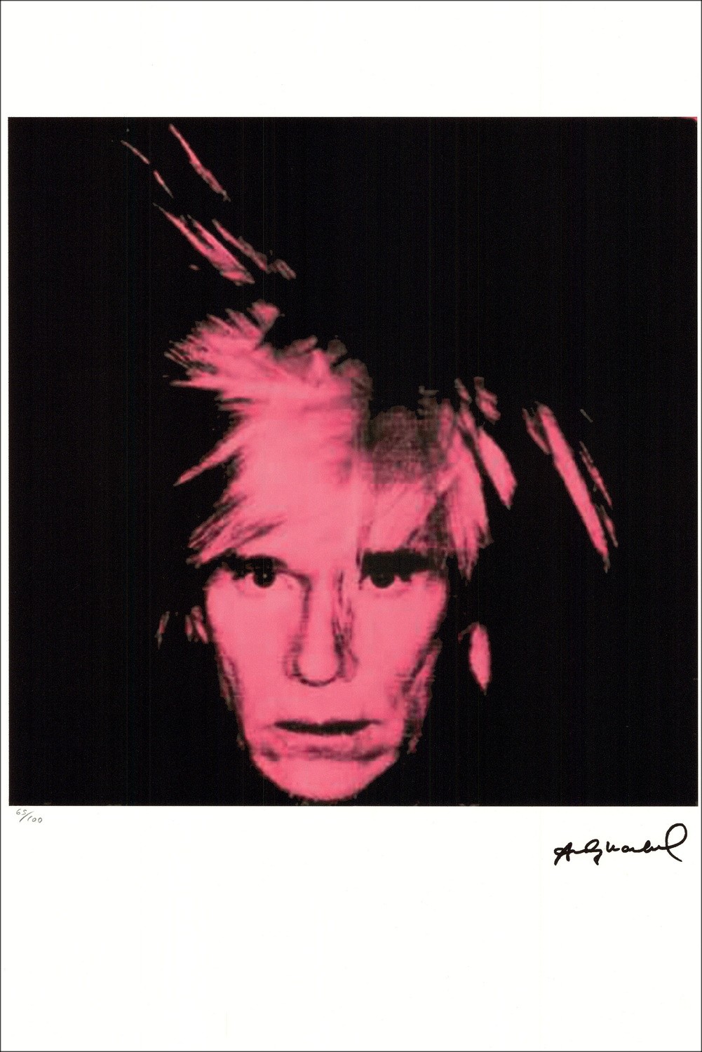 "Andy Warhol Autoportrait" by Andy Warhol - Signed Serigraph