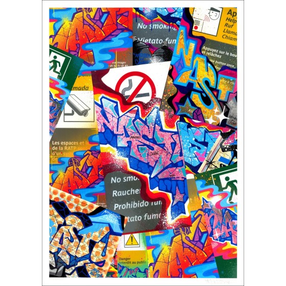 Comprare litografia NASTY No smoking 2022