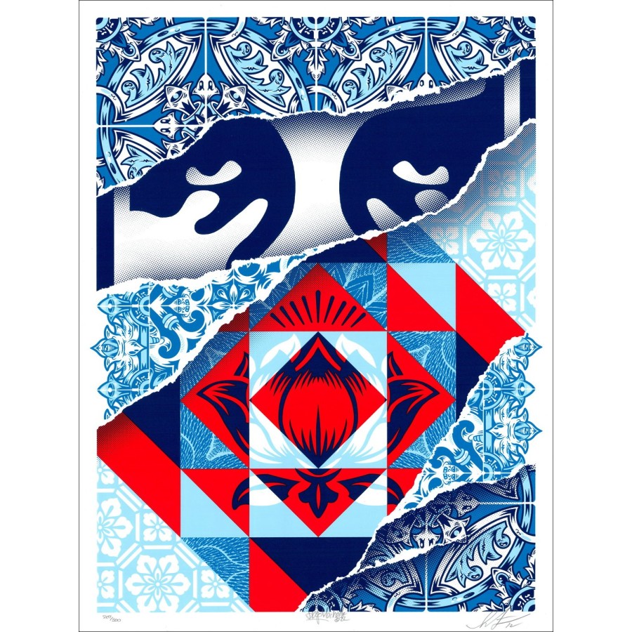▷ Modular door Obey & ADD FUEL, Collab Street Art uniek