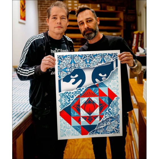 ▷ Modular door Obey & ADD FUEL, Collab Street Art uniek