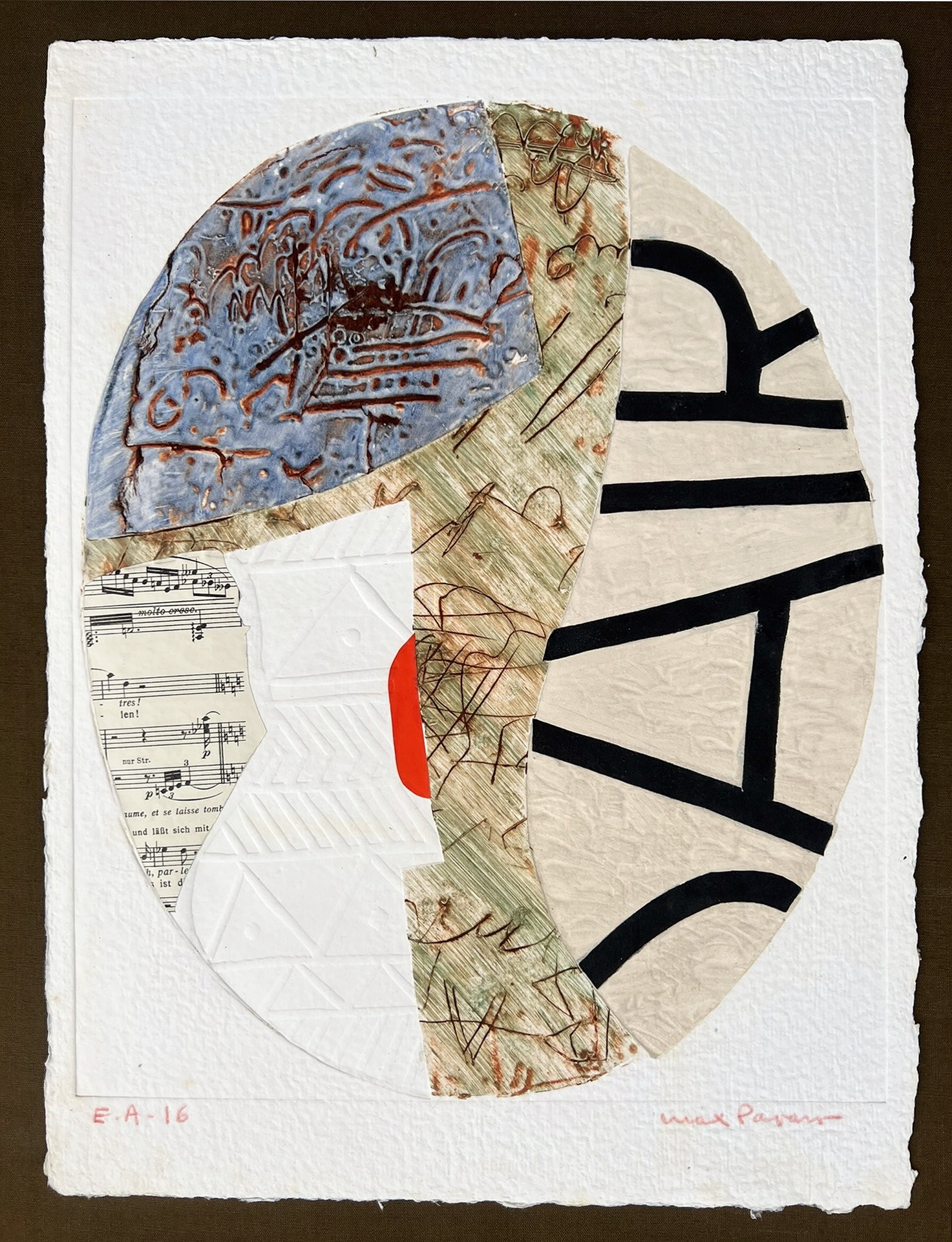 Incisione originale di Max Papart "Fiducia" 38x29cm, disponibile per la vendita