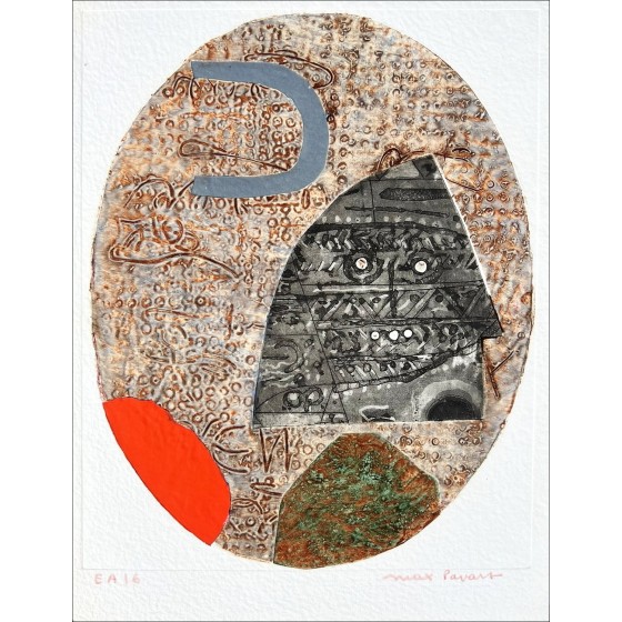 Grabado original de Max Papart "Labyrinth" 38x29cm, disponible para la venta