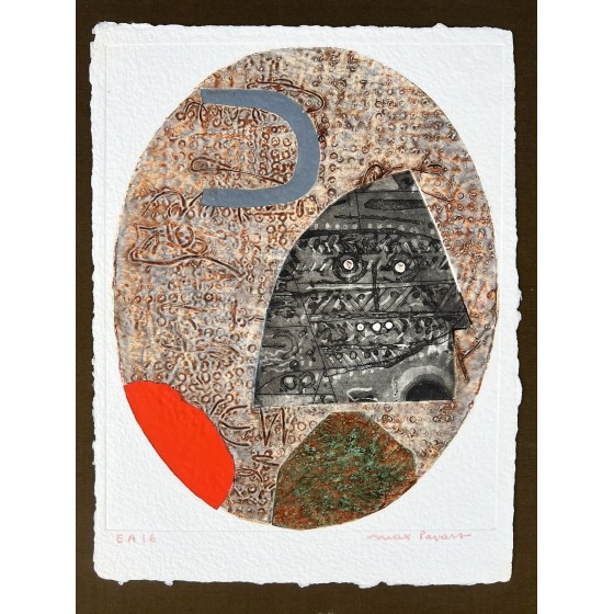 Originele gravure van Max Papart "Labyrint" 38x29cm, beschikbaar te koop