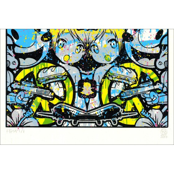 Koop HPM Acrylic en Screen Print Speedy Graphito Urban Love