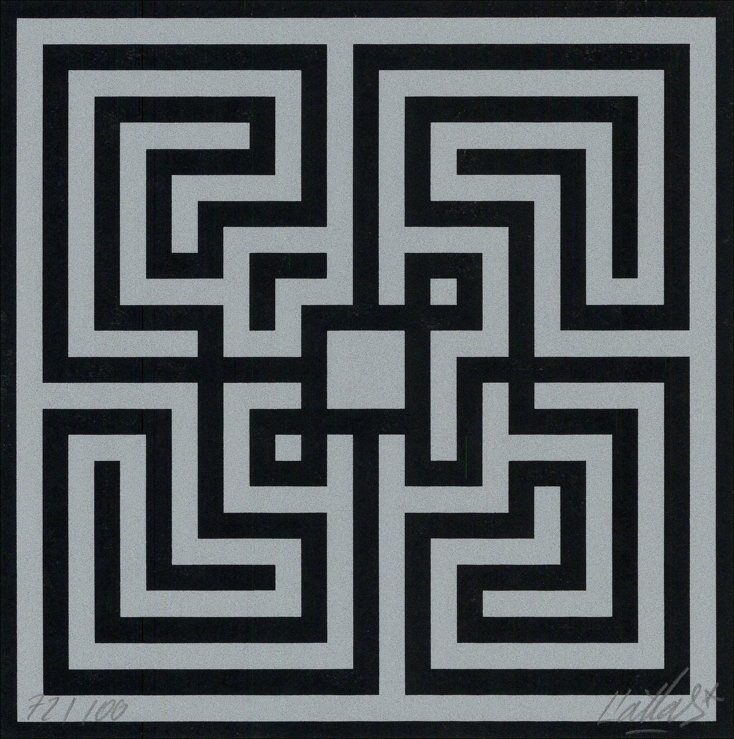 Buy L'ATLAS Enter the maze Original screen print 2019