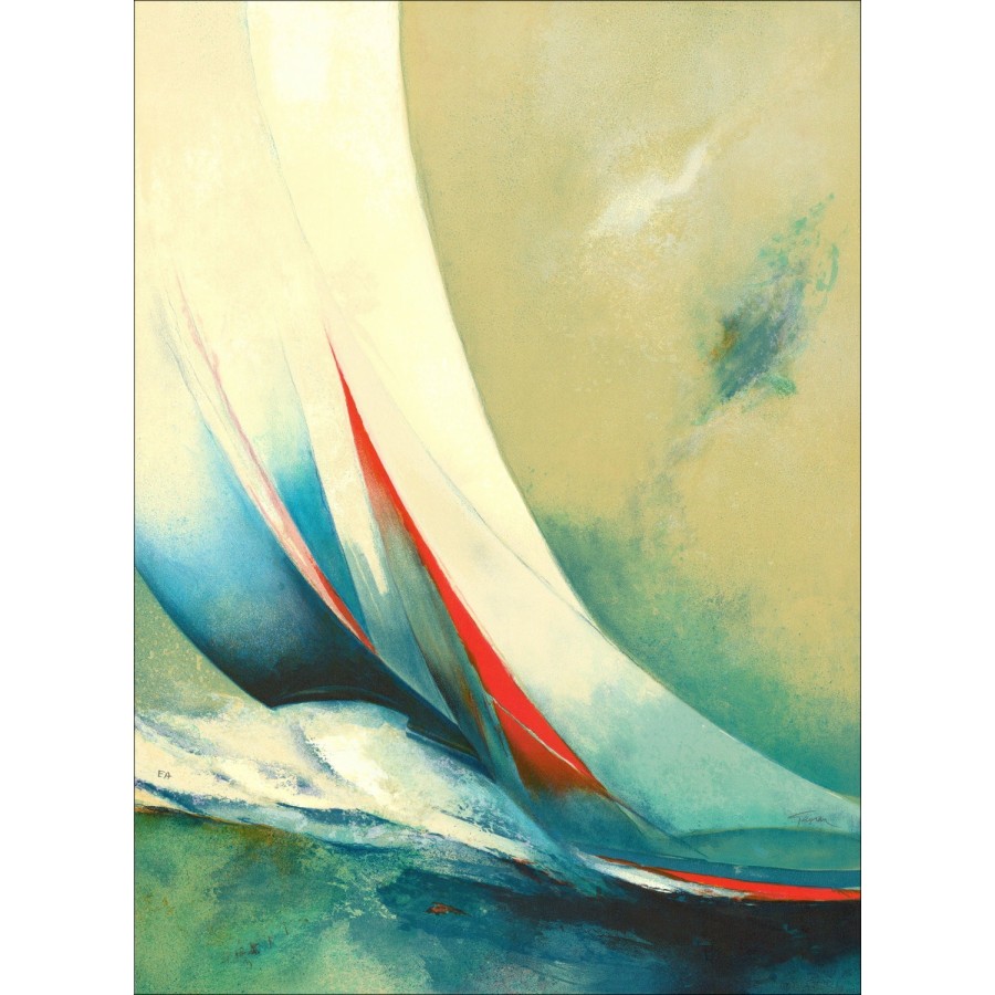 Claude Gaveau - Litografia originale "Regata"