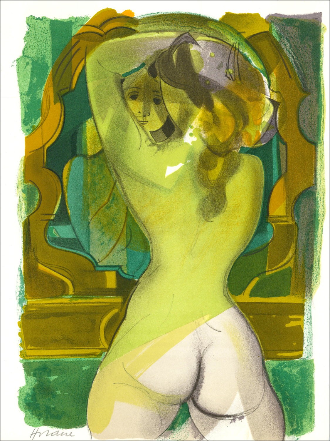Comprar Litografía original de Camille Hilaire Mujer Nora 