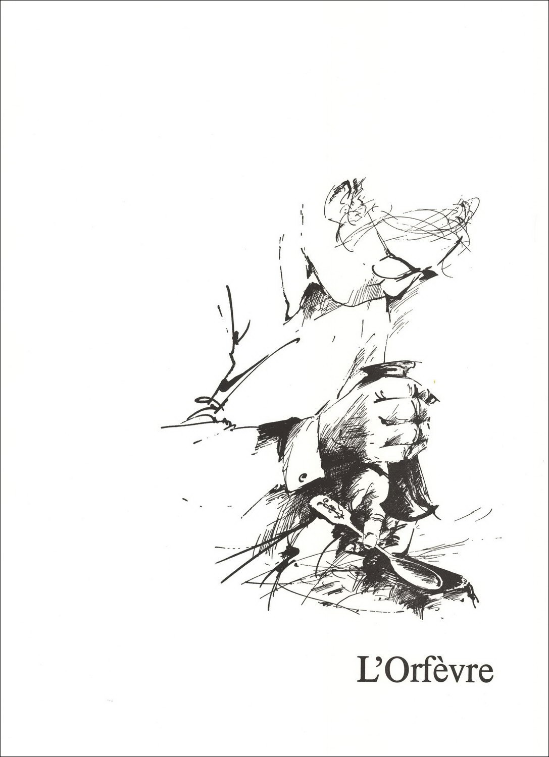 Acheter Lithographie Originale Raymond POULET L'Orfèvre 1984
