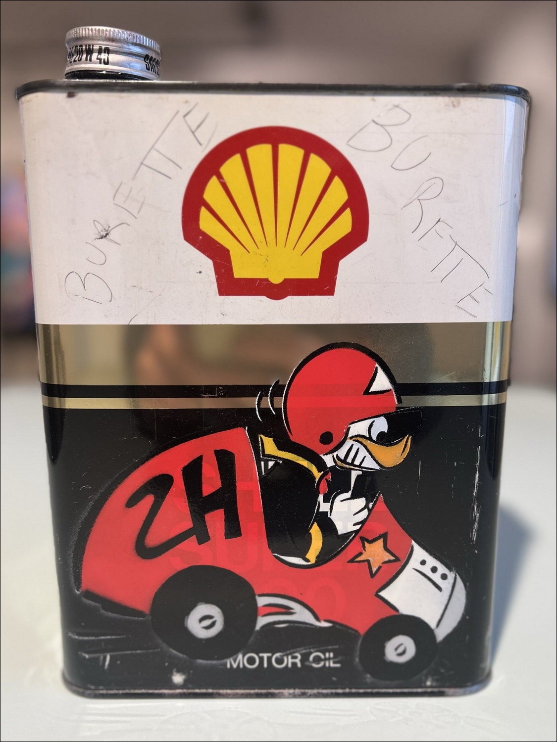 Acquista un pittura originale su Bidon "Donald in auto" di Dezache 2023