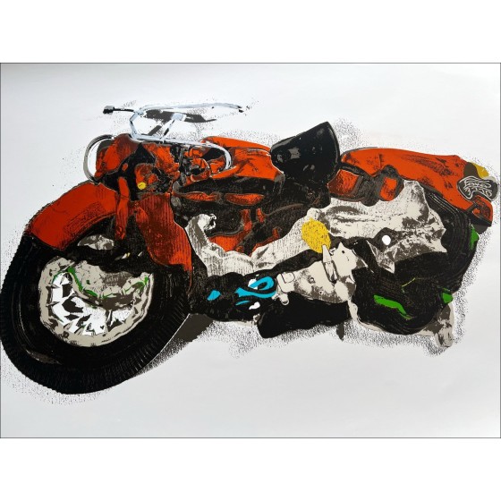 Koop Silkscreen Caesar Motorcycle Compressie