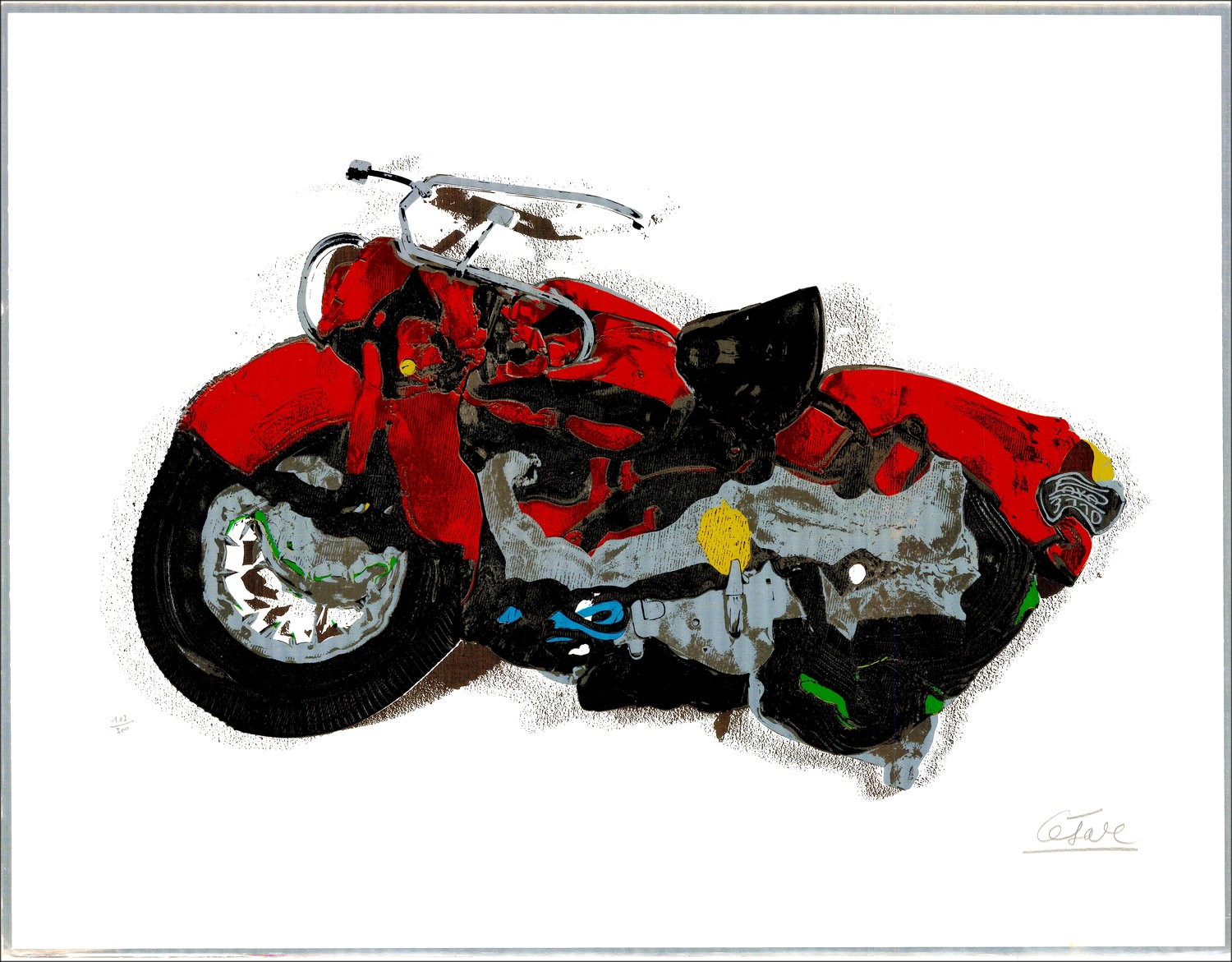 Buy CÉSAR Motorcycle Compression Screen Printing