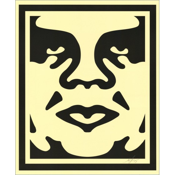 Shepard Fasy Koop Ovoly Silkscreen The Giant Cream A 73x61cm 2017