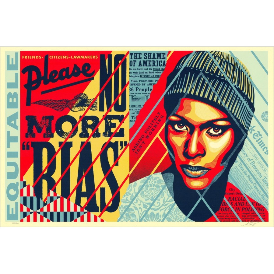 ➤ Nooit meer vooringenomen uit Shepard Faisy Obey Silkscreen 2021