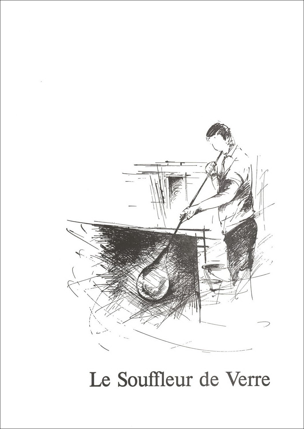 Acheter Le Souffleur de Verre Raymond POULET Lithographie Originale 1984