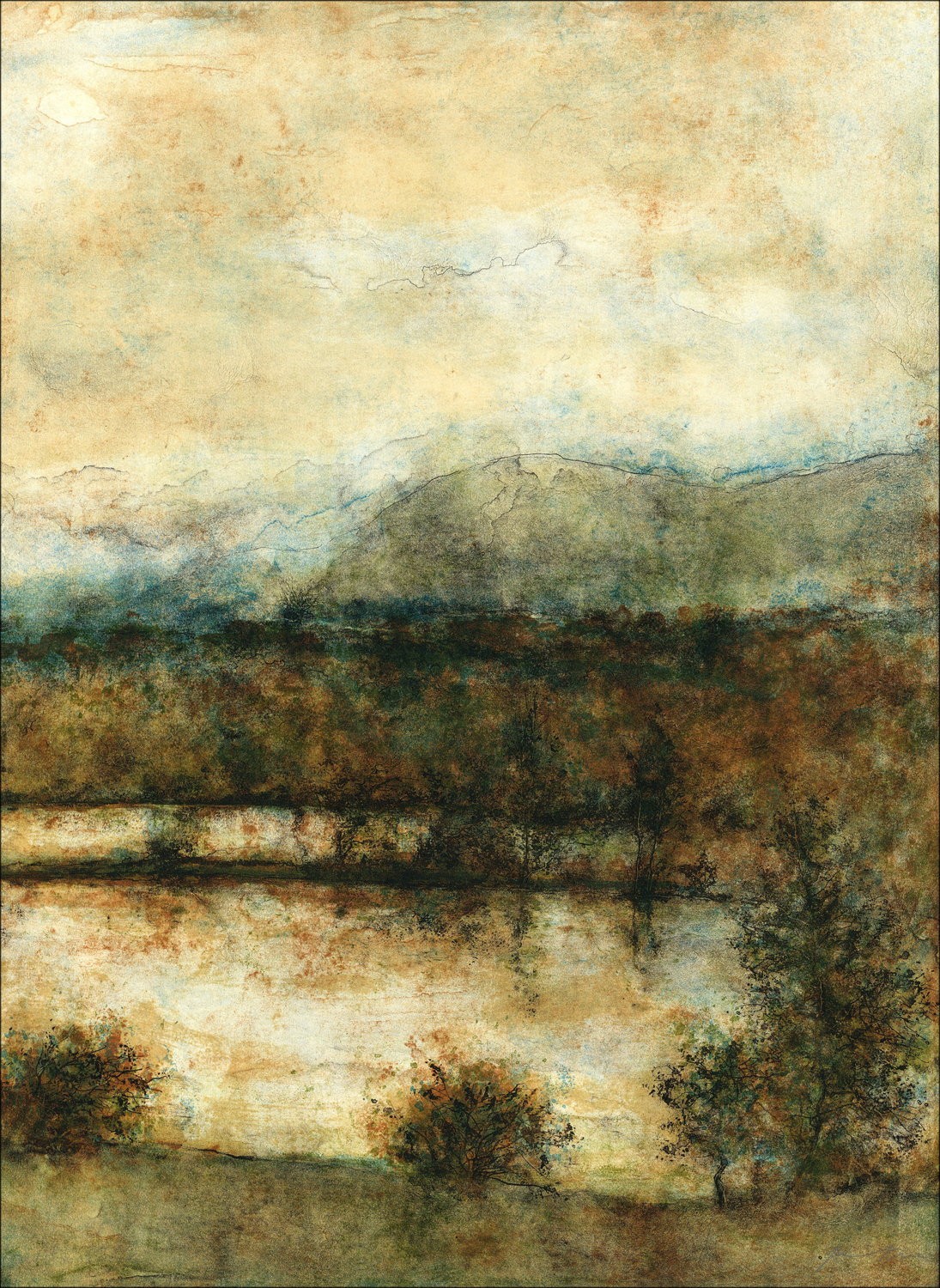 Acheter Les étangs de Bernard GANTNER Lithographie originale