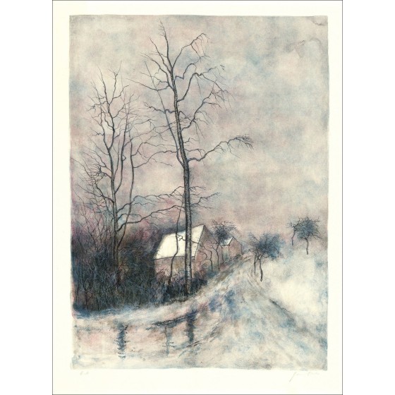 Acquista Hamlet Snowy Bernard Gantner Litografia originale