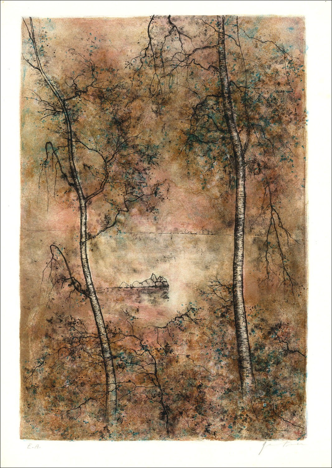 Buy Le Lac de Bernard GANTNER Original Lithograph