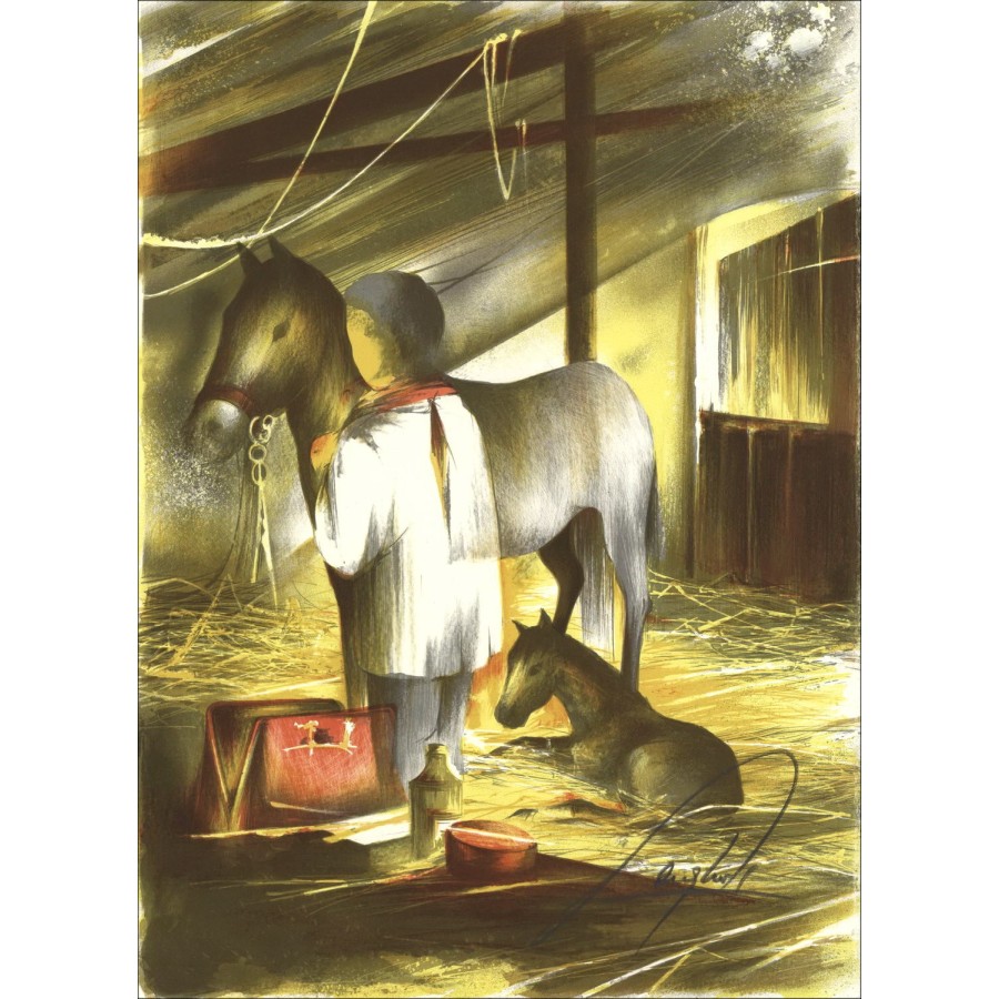 Buy Raymond POULET Original Lithograph The Veterinarian 1984