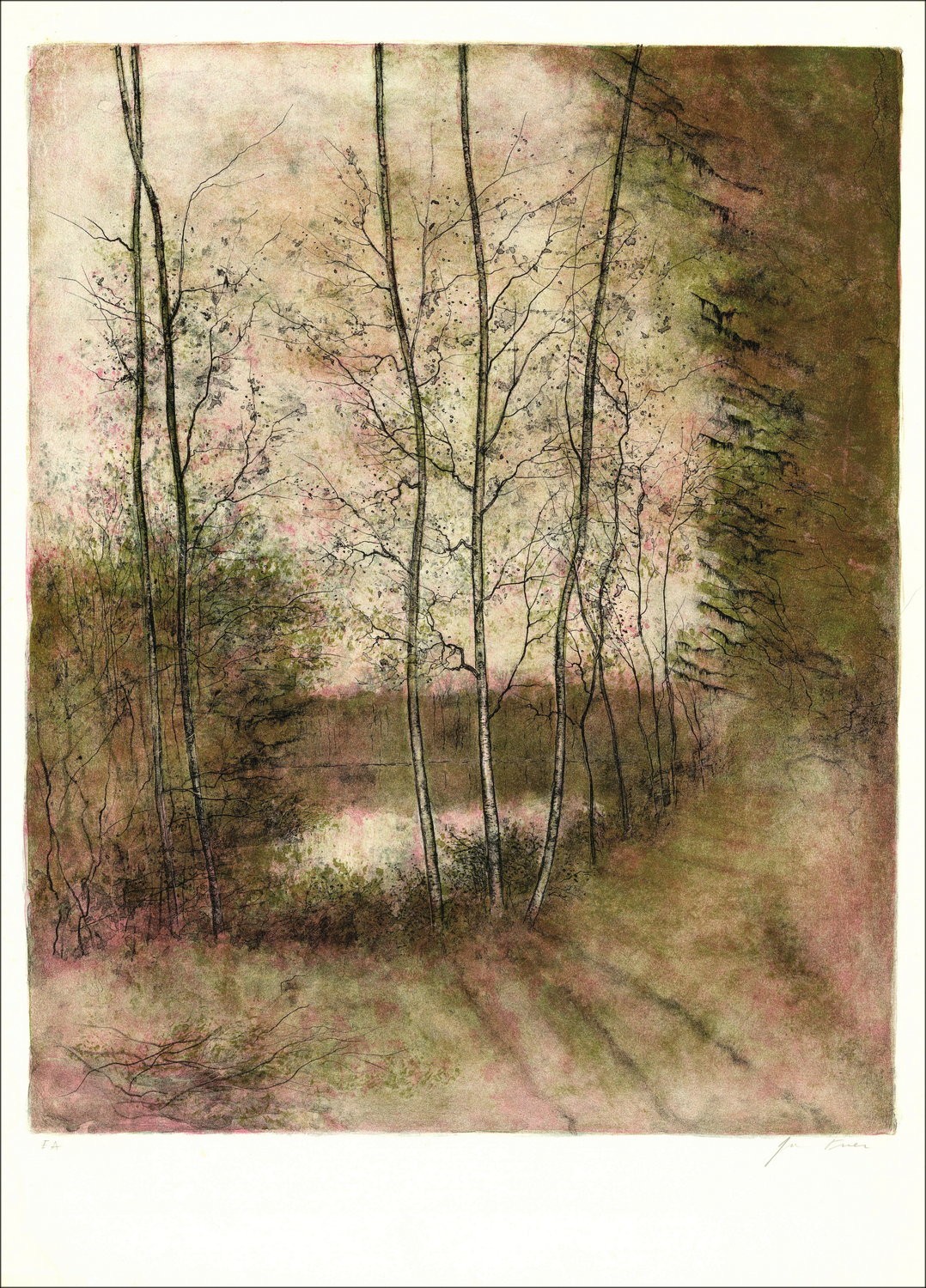Buy Bernard GANTNER The original Lithograph pond