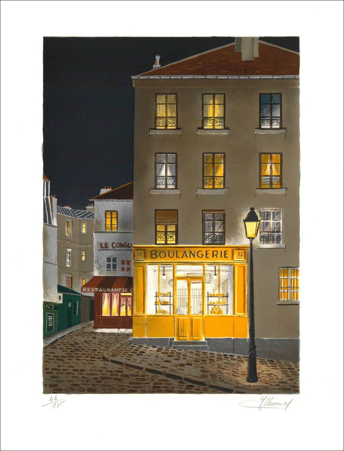 Acquista la panetteria Jean Luc LECOINDRE Litografia Originale