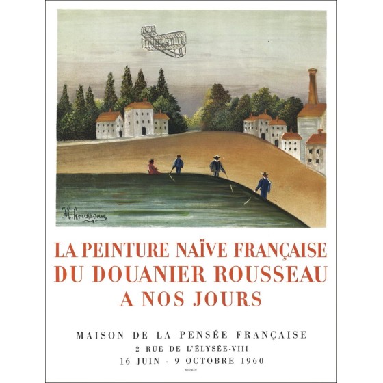 Henri Rousseau Litografía "Exposición MDLP francesa" 66x51cm